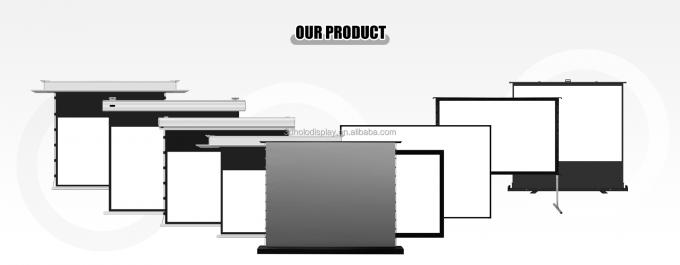 92" 100" 110" 120" 135" 150" इलेक्ट्रिक फ्लोर राइजिंग स्क्रीन 5