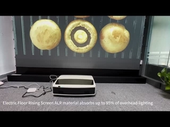 16:9 100 इंच मोटर चालित मंजिल उठने वाली ALR प्रोजेक्टर स्क्रीन अल्ट्रा शॉर्ट थ्रो प्रोजेक्टर के लिए