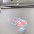 Transparent Holographic Rear Projection Film on Storefront Glass for Window Advertising