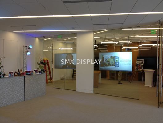 गुणवत्ता होलोग्राम प्रोजेक्शन पन्नी पारदर्शी रियर प्रोजेक्शन स्क्रीन फिल्म कारखाना