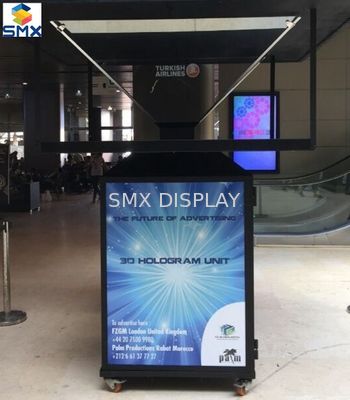गुणवत्ता 4 पक्षीय पिरामिड होलोग्राफिक 3 डी प्रदर्शन पीओएस विज्ञापन के लिए इकाइयों कारखाना