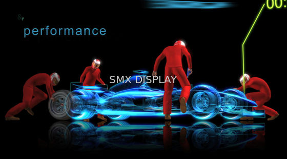 गुणवत्ता काली मिर्च भूत प्रोजेक्शन होलोग्राम पन्नी 3 डी होलोग्राफिक पारदर्शी पन्नी कारखाना