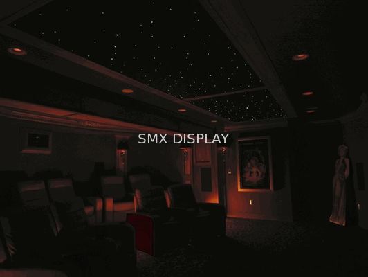 गुणवत्ता 110 - 220V फाइबर ऑप्टिक सीलिंग लाइट किट ध्वनिक ब्लैक / नेवी ब्लू / यूवी पीएमएमए बॉडी कारखाना