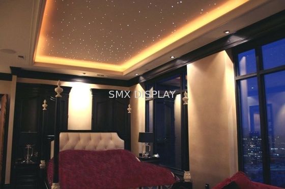 गुणवत्ता 32W फाइबर ऑप्टिक स्टार छत घर की सजावट के लिए ट्विंकल फाइबर ऑप्टिक स्टारलाईट हेडलाइनर किट कारखाना