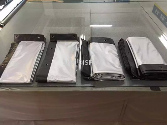 गुणवत्ता काले रंग की सीमा, आउटडोर प्रोजेक्टर स्क्रीन के साथ सफेद सामने प्रोजेक्शन स्क्रीन कारखाना