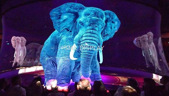 गुणवत्ता स्टेज शो के लिए प्रोजेक्टर पारदर्शी होलोग्राम स्क्रीन होलोग्रामिक प्रोजेक्शन स्क्रिम कारखाना