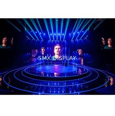 गुणवत्ता 3.1m Holo Gauze स्क्रीन, 3D होलोग्राफिक मेश स्क्रीन आकाश में तैरती छवि बनाती है कारखाना