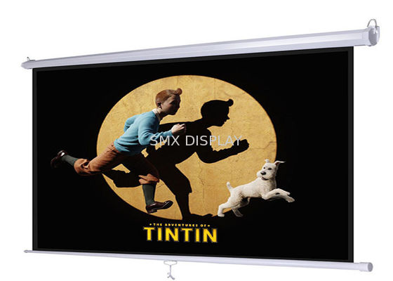 गुणवत्ता 16:9 ऑफिस स्कूल कक्षा के लिए 60 इंच मैनुअल प्रोजेक्टर स्क्रीन कारखाना