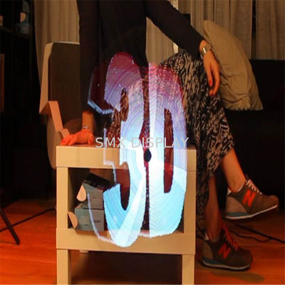 गुणवत्ता 42cm एक्स 42cm काले 3 डी होलोग्राम खिलाड़ी 1.5kg शॉपिंग मॉल 3 डी होलो प्रदर्शन कारखाना