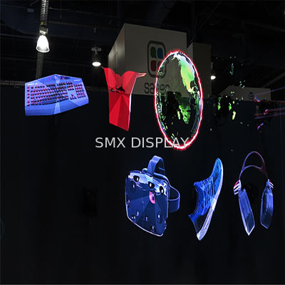 गुणवत्ता होलोग्राफिक प्रोजेक्टर POV इंडोर विज्ञापन के लिए 174 व्यू एंगल के साथ प्रदर्शित करता है कारखाना