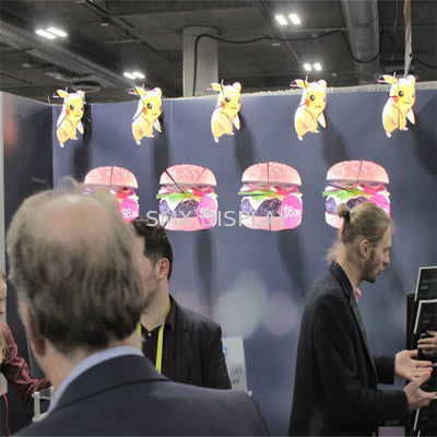 गुणवत्ता पीसी एल्यूमिनियम एलईडी फैन 3 डी होलोग्राफिक / 3 डी होलोग्राम प्रोजेक्टर ITH 175 व्यू कोण कारखाना