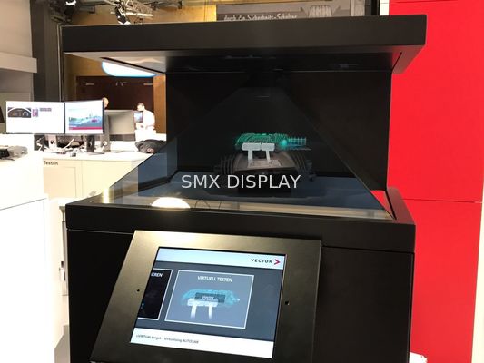 गुणवत्ता 22 "होलोग्राम पिरामिड शोकेस वर्चुअल होलोग्राम 3 डी तकनीक होलोग्राफिक बॉक्स कारखाना