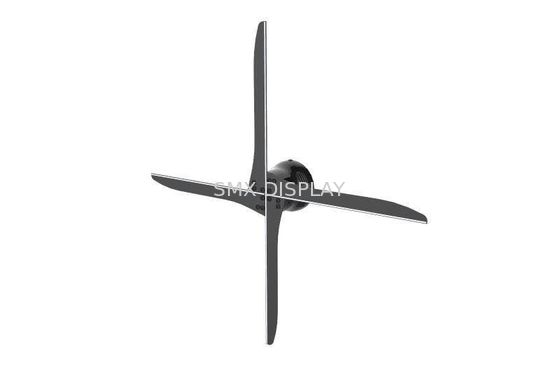 गुणवत्ता 612 x 612 संकल्प Hypervsn होलोग्राम प्लेयर, 4 ब्लेड एलईडी विज्ञापन प्रदर्शन कारखाना