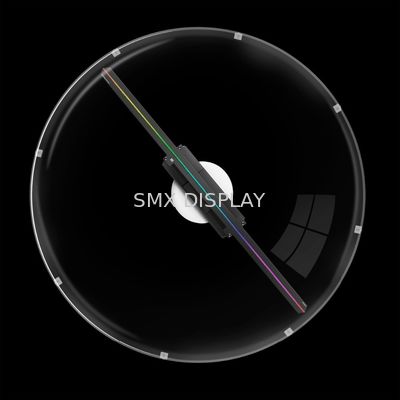 गुणवत्ता विज्ञापन के लिए 65 सेमी हाइपवर्सन होलोग्राम प्लेयर 3 डी एलईडी फैन 512 x 512 रिज़ॉल्यूशन कारखाना