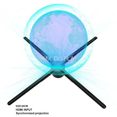 गुणवत्ता एचडीएमआई होलोग्राम फैन 65 सेमी 3 डी फैन होलोग्राम डिस्प्ले कंप्यूटर इंटरैक्टिव 3 डी होलोग्राफिक प्रोजेक्टर के साथ एचडीएमआई सिंक्रनाइज़ेशन कारखाना
