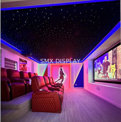 गुणवत्ता 0.75mm PMMA रैंडम स्टार फाइबर ऑप्टिक लाइट्स होम सिनेमा के लिए स्टार सीलिंग पैनल कारखाना