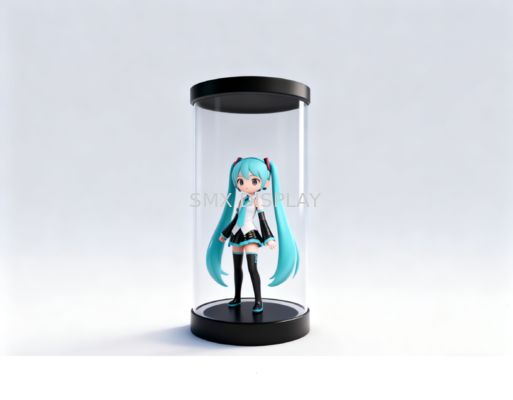 गुणवत्ता 5 इंच का होलो ट्यूब मिनी 3 डी होलोग्राम डिस्प्ले होलोग्राफिक सिलेंडर पारदर्शी स्क्रीन कारखाना