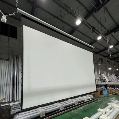 गुणवत्ता 4x3 m High Quality Large Electric Projection Screen/ Motorized Projector Screen Tubular Motor for Projector Screen कारखाना