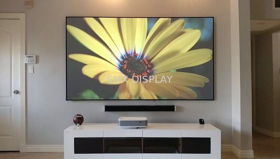 गुणवत्ता सिनेमा फिक्स्ड फ़्रेम स्क्रीन डायमंड एंटी-लाइट प्रोजेक्टर पैनल 170 डिग्री व्यू कोण कारखाना