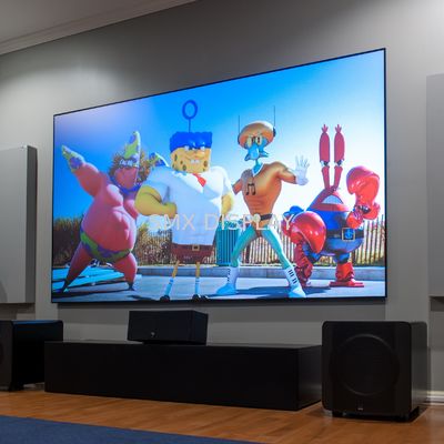 ज़ीरो एज प्रोजेक्टर फिक्स्ड फ्रेम स्क्रीन एम्बिएंट लाइट ब्लैक डायमंड 170 ° व्यू एंगल