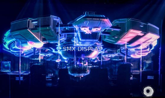 गुणवत्ता स्टेज के लिए Holo Gauze Holographic प्रोजेक्शन सिस्टम अदृश्य होलोग्राम स्क्रीन कारखाना