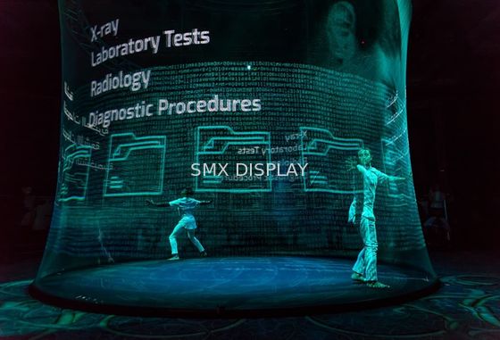 गुणवत्ता Holoflex Holo Gauze Holographic 3D प्रोजेक्शन स्क्रीन कारखाना