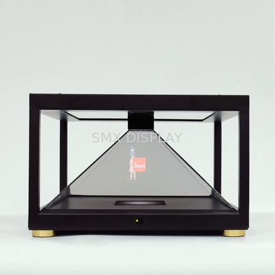 टेम्पर्ड ग्लास 3D होलोग्राफिक शोकेस AC110V शीट मेटल 3D होलोग्राम डिस्प्ले: