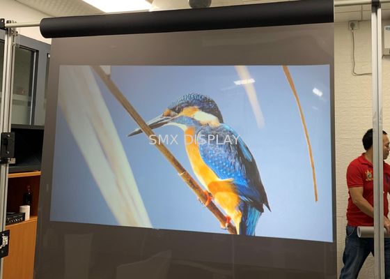 गुणवत्ता पारदर्शी होलोग्राफिक रियर प्रक्षेपण फिल्म चिपकने के लिए विंडो विज्ञापन कारखाना