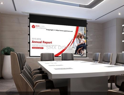 गुणवत्ता सीलिंग एल्युमिनियम 100 में "टैब टेंस्ड प्रोजेक्शन स्क्रीन कारखाना