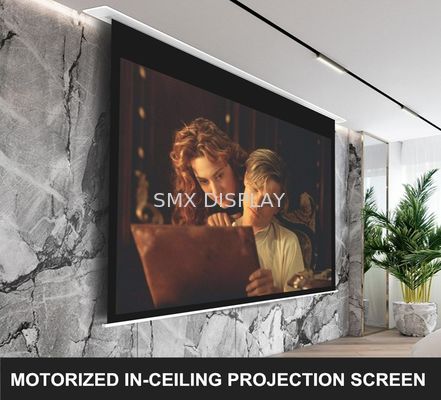 गुणवत्ता एल्युमीनियम रिक्रिएटेड टैब टेंशन मोटराइज्ड स्क्रीन आईआर कारखाना