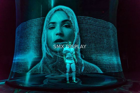 गुणवत्ता पारदर्शी अदृश्य होलोग्राफिक 3 डी मेष स्क्रीन पेपर्सक्रिम कारखाना