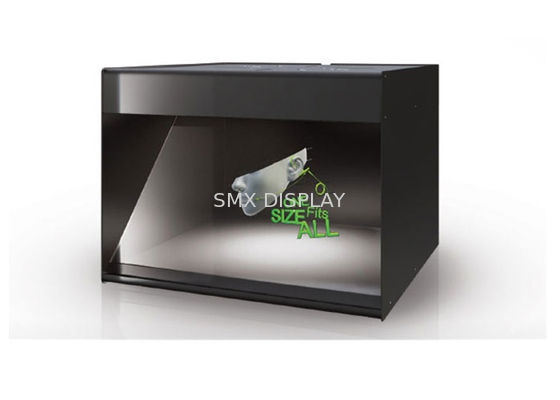 गुणवत्ता विज्ञापन, स्थिति Holocube 42 ", शारीरिक उत्पादों के साथ होलोग्राफिक 3 डी सामग्री को जोड़ती है कारखाना