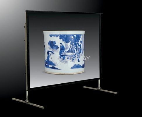 गुणवत्ता इनडोर / घटनाओं के लिए तेजी से मोबाइल गुना 120 इंच प्रोजेक्शन स्क्रीन कारखाना