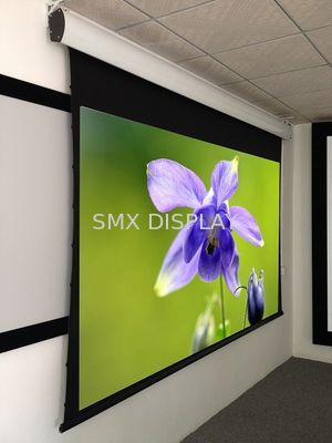 गुणवत्ता 100 इंच टैब tensioned Motorized स्क्रीन, होम थियेटर मोटर चालित स्क्रीन HD ग्रे कपड़ा कारखाना