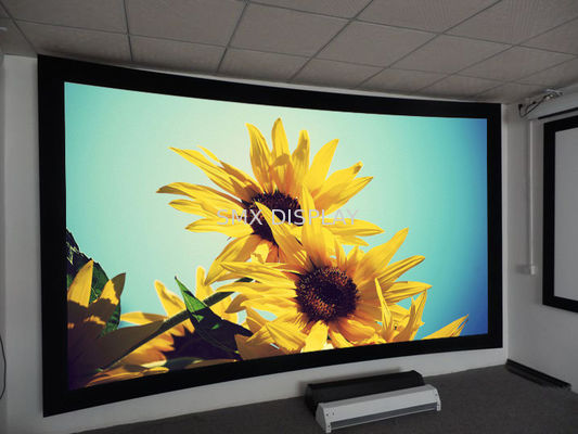 गुणवत्ता 180/360 डिग्री घुमावदार प्रोजेक्शन स्क्रीन, गोल प्रोजेक्शन स्क्रीन उच्च लाभ प्रक्षेपण स्क्रीन कारखाना