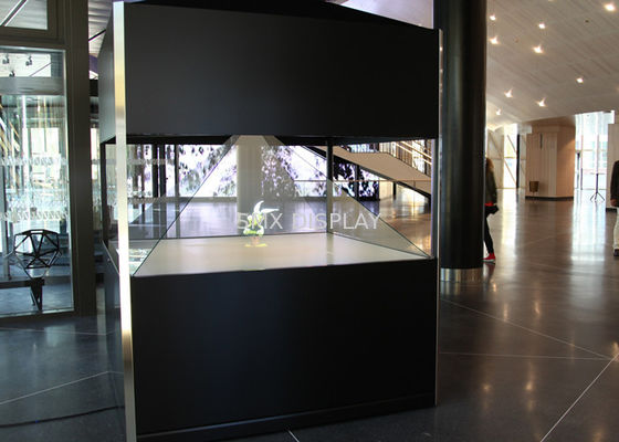 गुणवत्ता उच्च संकल्प 360 डिग्री होलोग्राफिक प्रदर्शन शोकेस दुकान विज्ञापन एवं खुदरा में कारखाना