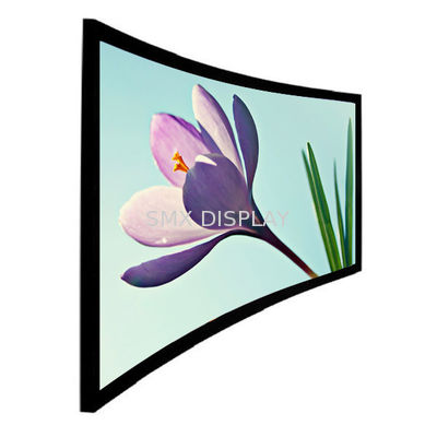 गुणवत्ता 180 '' लचीले HD गोरी / घटनाओं के लिए अलक दीप्ति कपड़ा के साथ ग्रे घुमावदार प्रोजेक्शन स्क्रीन कारखाना