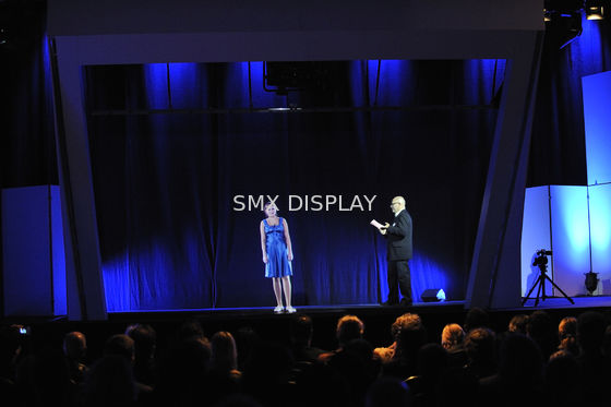 गुणवत्ता स्टेज Musion आईलाइनर प्रक्षेपण प्रणाली, उच्च परिभाषा 3 डी होलोग्राम प्रणाली कारखाना